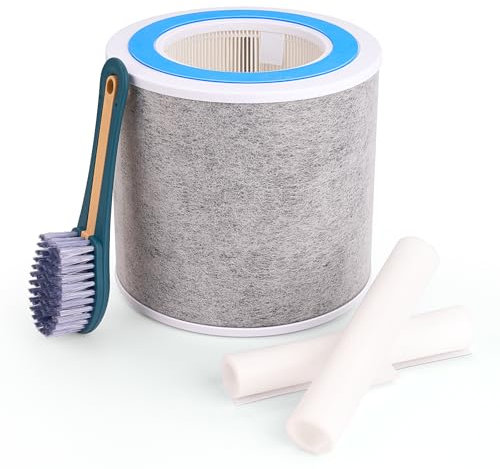 Leemone True HEPA HP102 Ersatzfilter für Shark Luftreiniger HP100, HP102, HP152, HP102PET, HP105, HP130, HP132, HC450, HC451, HC452, HC455, Teilenummer: HE1FKPET, HE1FKBASMB, HE1FKBAS, HE1FKBAS