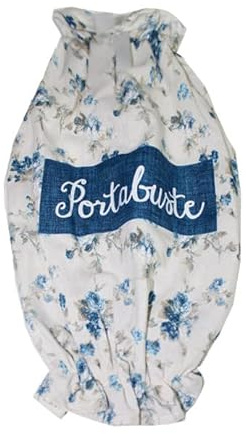 Russo Tessuti Porta Sacchetti Porta Buste Dispenser Roselline Organizer Cucina Accessorio Roses-Blu