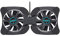 HUIOP Mini Portable Pliant Pliable USB Double Ventilateur Refroidisseur Pad De Refroidissement pour PC Portable Notebook 7,Radiateur pour Ordinateur Portable