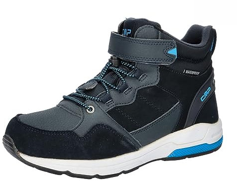 CMP Kids Hadil Leather Wp Urban Shoes – 3Q84524-J Wanderschuh, Antracite, 39 EU
