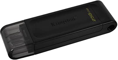 Kingston DataTraveler 70 - DT70/256GB Drive Flash USB-C, Nero