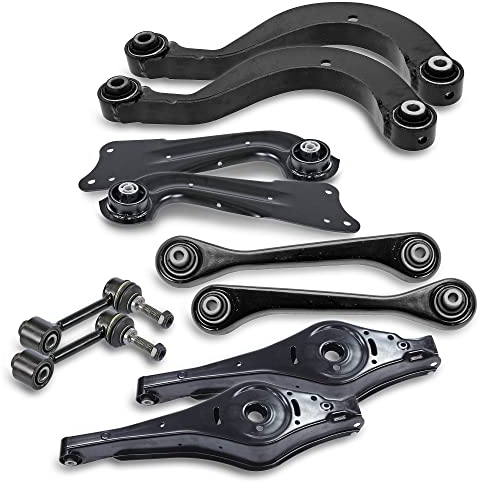 BESTPRICE 2x Querlenker Hinterachse unten, 2x Querlenker Hinterachse unten hinten, 2x Querlenker Hinterachse oben hinten, 2x Koppelstange, 2x Querlenker Hinterachse vorne Kompatibel mit VW JETTA III (