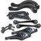 BESTPRICE 2x Querlenker Hinterachse unten, 2x Querlenker Hinterachse unten hinten, 2x Querlenker Hinterachse oben hinten, 2x Koppelstange, 2x Querlenker Hinterachse vorne Kompatibel mit VW JETTA III (