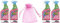 Flash Sparkling Home, Spray Wipe Hinched, Antibacterial Multi-Surface Cleaner, 800ml, Wild Berries Scent, 4Pk + Our Gift for You: Organza Bag Size: 9x7x0.1cm