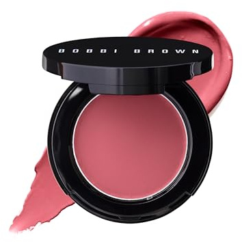 Bobbi Brown Pot Rouge | Multi-Use Cream Blush and Lip Tint | Dewy, Natural-Looking Flush for Cheeks and Lips | Mirrored Compact Travel-Size Face Makeup Blusher, Pink Flame, 0.13 Ounce
