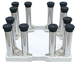 Tambor Lavadora Estante Base Ajustable Secadora y Frigorífico Rejilla Alta 28-31 cm Ancho/Largo 42-70 cm Stent Congelador Frigorífico Base Marco Efecto de reducción de Ruido Niveles de Burbuja (1