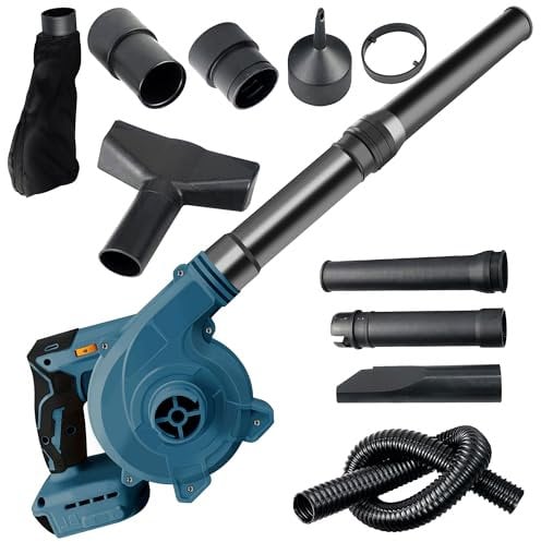 WowZza Cordless Leaf Blower for 20V Max Battery, 180Mph Electric Handheld Blower for Leaf/Snow/Dust Blowing, 2-in-1 Handle Electric Blower and Vacuum Cleaner(Not Included)/Bosch