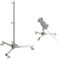 NEEWER Hochleistungs Lichtstativ mit Rollen, Lampenstativ Max. Höhe 98cm Edelstahl faltbar verstellbares Beleuchtungsstativ, Fotografie Lichtständer für Softbox Monolight, Max. Belastung 22lb, ST98SS