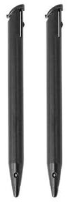 FPC Lot de 2 stylets de rechange pour écran tactile compatibles avec consoles Nintendo 2DS XL Noir