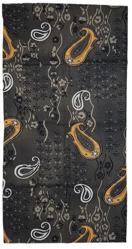 ware-direkt Schlauchschal Multifunktionstuch Loop Schal Halstuch Damen Herren Outdoor Sport Atmungsaktiv Elastisch (Paisley Schwarz 3)