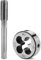 QWORK® Taraud M12x1.5mm, jeu de tarauds et filières
