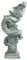 1st Heaven Feng Shui Drachenfigur – Chinesische Stein-Skulptur, Asiatische Deko für Aquarium, Betta-Fischaquarium, Heim- und Büro-Tischdeko für Glück und Erfolg (Mittelgroß, Stil A)