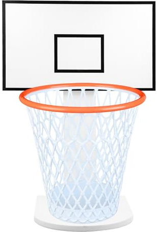 MORNING SUN Papierkorb,Basketballkorb Mülleimer mit Holz Backboard,Originell Basketball Deko für Basketball Fans,12L Papierkörbe für Kinderzimmer Schlafzimmer Büro