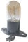 Asukohu Home Oven Bulb with Base 250V Microwave Light Small High Appliance Bulbs Easy to Install