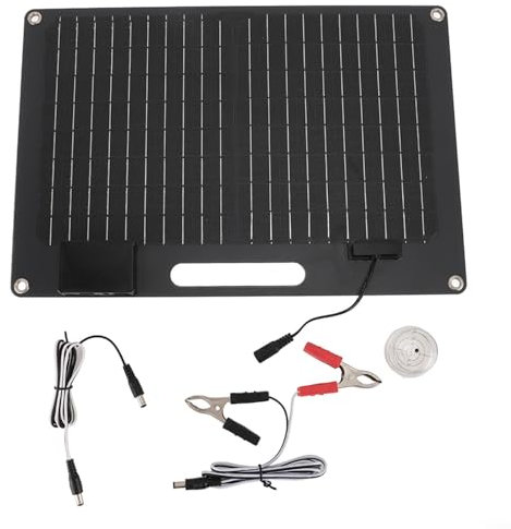 Panneau solaire monocristallin 80 W 20 V, léger et portable 80 W, panneau solaire monocristallin à cristal unique pour une utilisation pratique en extérieur