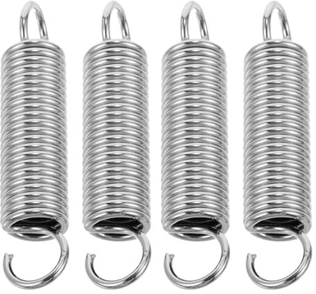 Gatuida Edelstahl Spannfedern: 4 Stück Doppelhaken Zugfedern Metall Spiralfedern Federstahl Scherenfedern Baumschere Frühling
