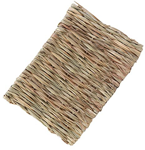 Yardwe Mat for Hamster Rabbit Chewing Toy Woven for Small Animals for Cage Floor Playpen
