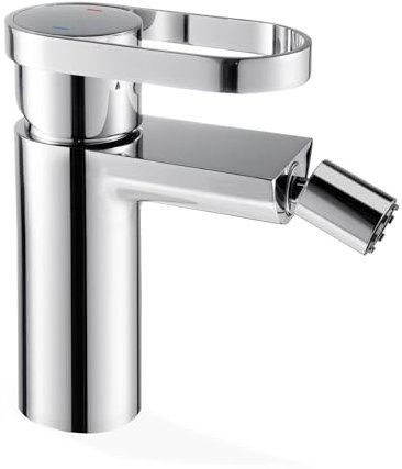 VANCOCO Mitigeur Lavabo Chromé Bec Pivotant 360° - Robinet Économiseur d'Eau avec Test au Sel 24h pour Vasque Encastrée & Sous-Plan