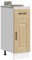 IKAYAA Armario Bajo para Cocina Kalmar, Mueble Cocina, sin Encimera, Mueble Bajo de Cocina, Modulos de Cocina,sin encimera, 30 x 46 x 81.5 cm Roble Sonoma