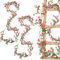 TREABEAR 2PCS Rosenrot Gänseblümchen Deko Blumengirlande, 175cm Blumengirlande Gänseblümch,Frühlingsdeko Kunstblumen Wie Echt,Frühlingsgirlande Blumen Künstlich Deko für Room Wand