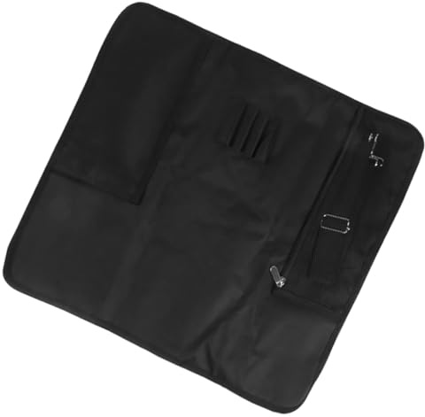BESTYASH Étui à Couteaux de Chef en Tissu Oxford Noir Léger et Portable avec Poches Multiples et Bandoulière Réglable Grand Rangement pour Couteaux Cuisine et Camping Paquet de