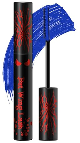 Erinde Farbige Mascara, Für Schlanke und Voluminöse Wimpern, Leuchtende Farben, Wasserfest und Langanhaltend, Wischfest, Niedrig Allergene Formel, Geeignet Für Karneval, Halloween und Bühnen, Blau