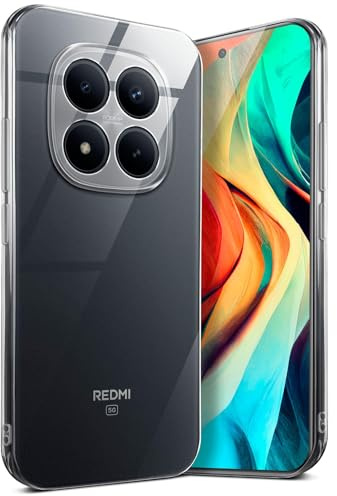 moex für Redmi Note 15 Pro+ 5G Hülle Durchsichtig, Silikon Handyhülle Transparent, Clear Case Ultra Slim, Backcover Schutzhülle Dünn, Silikonhülle Minimalistisch, Aero Case, Klar