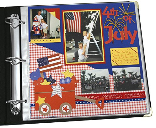 C-Line Memory Book 12 x 12 Inch Scrapbook Page Protectors, Clear Poly, Top Load, 50 Pages per Box (62227)