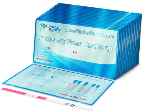 ClinicalGuard HCG Pregnancy Test Strips (Individually-Sealed by ClinicalGuard