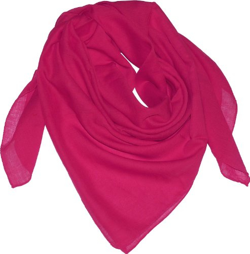 Harrys-Collection Damen Herren Baumwolltuch in vielen Farben 100 x 100 cm, Größen:Einheitsgröße, Farben:pink