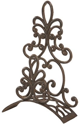 Dehner Schlauchhalterung nostalgisch, ca. 31 x 50 x 12 cm, Gusseisen, edelrostfarben