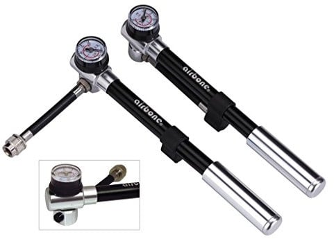 Airbone Fourche ammort Pompe zt-801205 mm, Noir, 300PSI/20 Bar