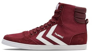 Hummel Stadil Jr Leather High, Zapatillas Altas Mujer, Gris/Blanc, 42 EU