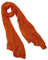 nella-mode Uni-Farbener Seidenschal, ca. 180x50 cm; reine Seide; Farbe Terracotta