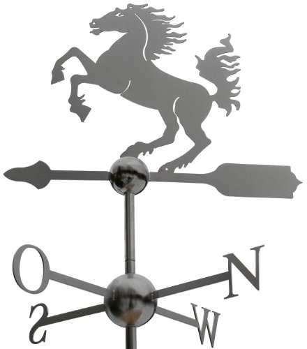 Große Linneborn Pferd Wetterfahne aus Edelstahl (Wetterhahn)