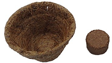 Pflanzen Anzuchtset: 36 x Pflanztöpfe aus Kokosfaser 0,05 Liter (Höhe 4 cm/Ø Oben 6 cm), + 36 x Kokos Quelltabletten ca. Ø 22 mm, ca. 25-30 ml torffreie Anzuchterde (Preis je Set: 0,43 Euro)