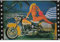 AZ FLAG - Flagge Mädchen Mit Motorrad - 150x90 cm - Motorrad Fahne 100% Polyester mit Messing-Ösen - 110g