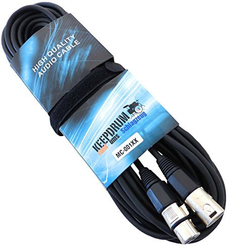 Keep Drum MC 001 X X 15 m cavo per microfono XLR femmina – XLR Male