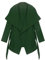Kendindza Damen Mantel Trenchcoat mit Gürtel OneSize Lang und Kurz (OneSize, Khaki kurz)