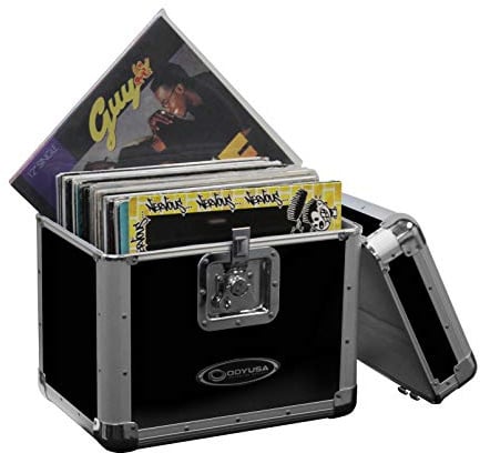 KROM Series Black Stackable Record/Utility Case for 70 12 Vinyl Records & LPs