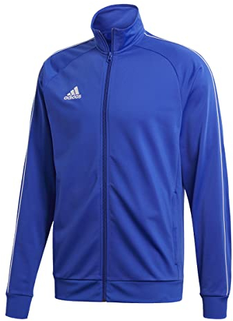 adidas Core 18 Veste à zip Homme, Bleu (Bleu Gras / Blanc), M