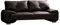 mb-moebel 3-Sitzer Design Sofa 3er Büro Kunstleder Sofagarnitur Couch kleine Florida LUX (Braun)