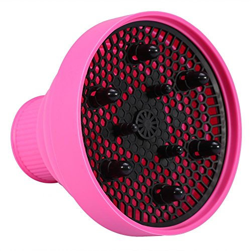 Delaman Diffuseur de Cheveux Universel Universel Diffuseur de Sèche-Cheveux Sèche Cheveux pour Cheveux Bouclés ou Ondulés Coiffure Styling Outil (Couleur : Rose)