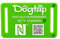 Dogtap Light Big, digitale Hundemarke für mittlere bis große Hunde, mit NFC-Chip und QR Code für Kontaktdaten und Steckbrief, aus Silikon, wasserfest, flexibel, 67 x 40 mm