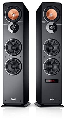 Teufel Ultima 40 Aktiv - Aktives 3-Wege-Lautsprecher-Paar, Bluetooth aptX, Dolby Audio, HDMI ARC, Surround Option, 260W, Bassreflex, Integrierter Verstärker- Schwarz