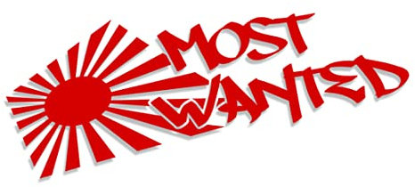 Decus Most Wanted Rising Sun L 1408 (Rosso) // Adesivo OEM JDM Style Vinyl Transfer