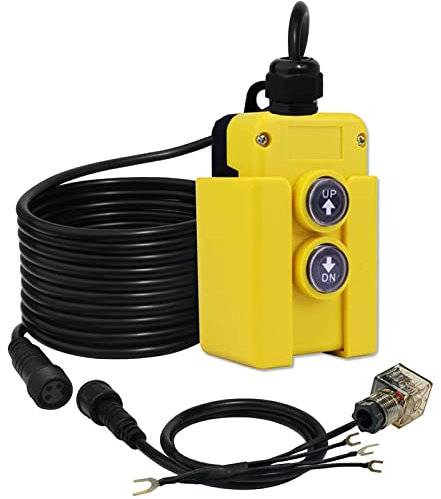 3 Wire Dump Trailer Remote Control Switch for Dump Trailer with 12V DC Single Acting Hydraulic Pumps Truck
