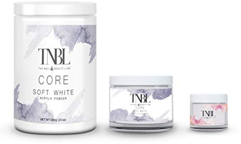 TNBL CORE POWDER ACRYLIC SYSTEM **SELECT YOUR COLOUR AND SIZE** (1oz, Soft White)