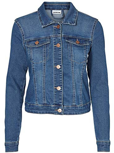 NOISY MAY NMDebra Denim Jacket Frauen Jeansjacke blau XXL