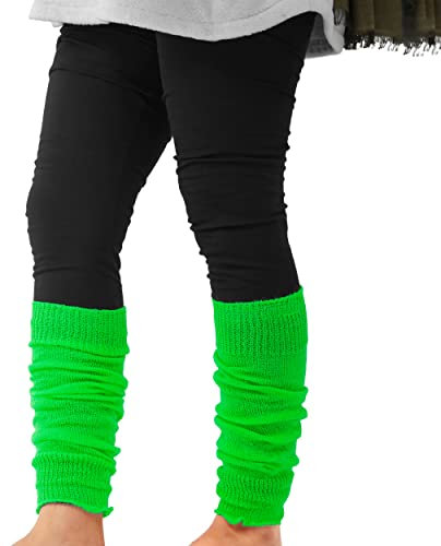 GA COMMUNICATIONS LADIES & GIRLS ANKLE LEG WARMERS FLUORESCENT NEON STRETCH FIT COMFORT TUTU FANCY DRESS ACCESSORY[Green]…